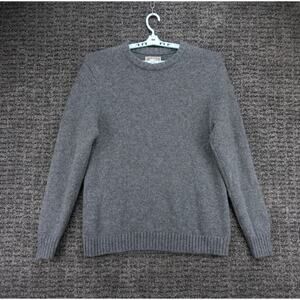 Duluth Trading Sweater Mens XLT Gray 100% Shetland Wool Pullover Casual Outdoor